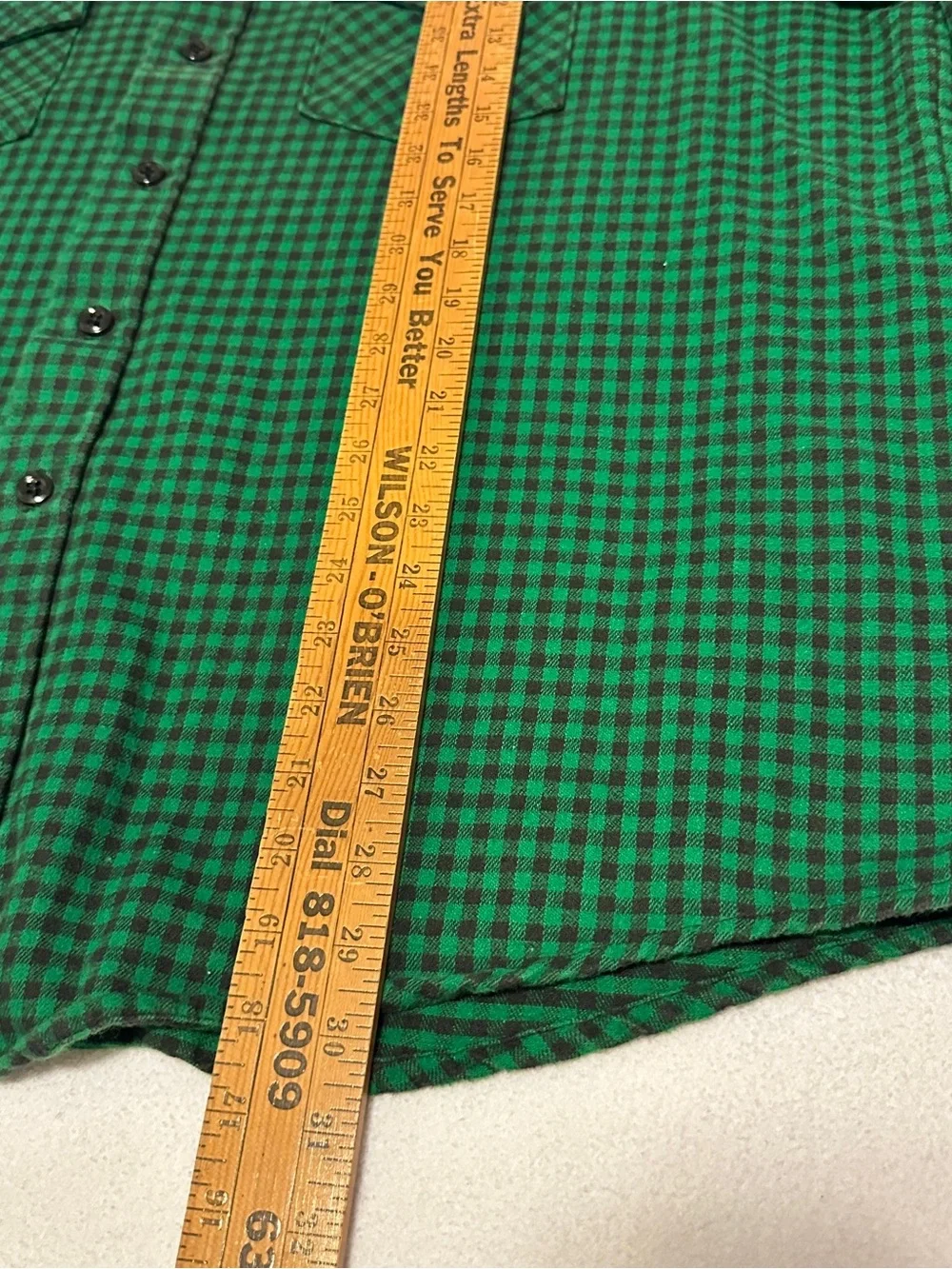 Duxbak green plaid